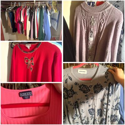 Women’s Tops & Bottoms Closet Lot: Talbots, Land’s End & More