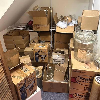 Mystery Lot of Ball Mason Jars, Glass Bottles & More