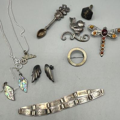 Mixed Sterling Silver Jewelry Lot 