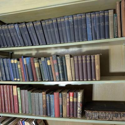 3 Shelves Of Vintage & Antique Books