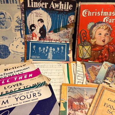 Collection Of Vintage Sheet Music