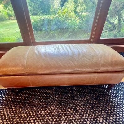 Sale Photo Thumbnail #45: RH Leather Bench 
