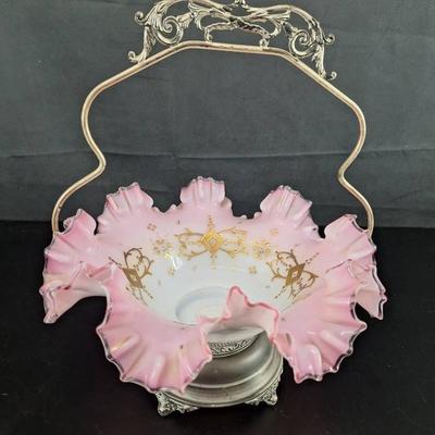Vintage Pink Bridal Bowl