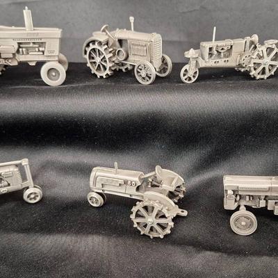 6 Misc Pewter 1/16 McCormick Derring - Wallis - 60 - Twin Power Challencer - IH 966 - IH 460