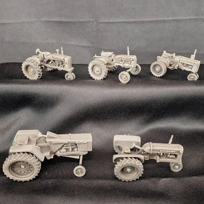 5 Alis Chalmers Pewter 1'16 Die Cast - D17 - 190 - D15 - Wo45 -D12
