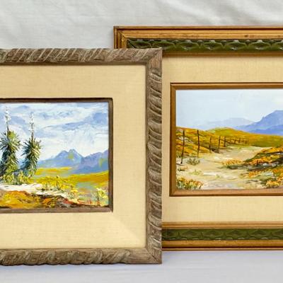 Alan Smith Oil Paintings Framed & Signed! 