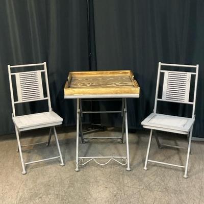 Bamboo Metal Bistro Set