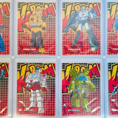 1 of 1 TRANSFORMERS Kaboom! Swirl Refractor Set of 8 Cards