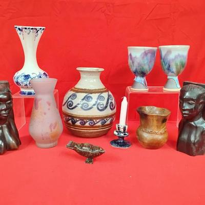 Vintage Soapstone, Porcelain, Frosted Glass And More 
