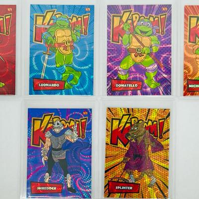 1 of 1 TEENAGE MUTANT NINJA TURTLES Kaboom! Swirl Refractor Set of 6 Cards