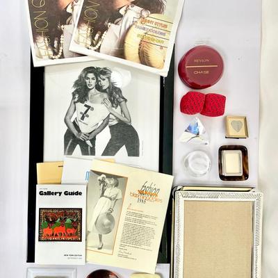 Vintage Collectors Fashion, Frames And Revlon Memorabilia 