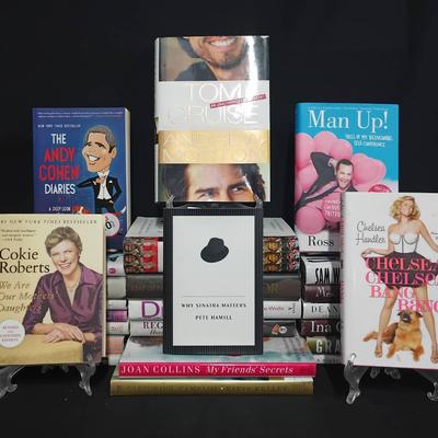 Celebrity & Biography Hardcover Book Collection (20+)