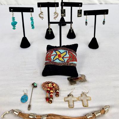 Southwestern 925 sterling Silver & Turquoise Earrings + More! 