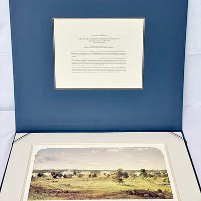 Limited Edition Reproduction / View of The University of Michigan Campus / Oil on Woven Paper