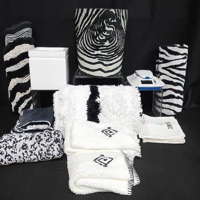 Black and White Bath Decor & More