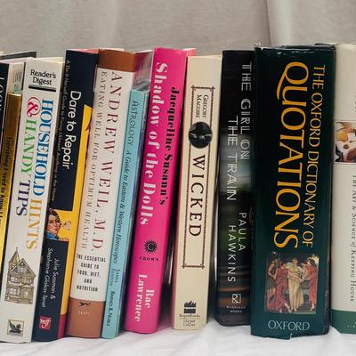 Diverse Novel and DIY Book Collection