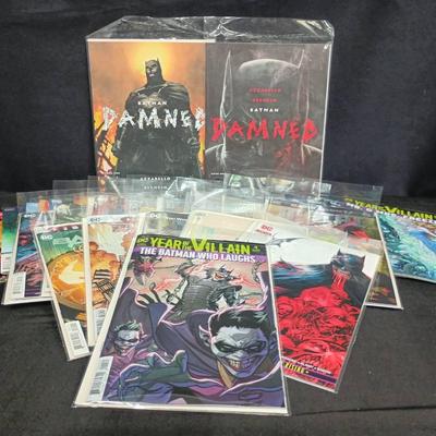 Batman Comic Lot – Batman: Damned (Book 1 & 2, Black Label), Detective Comics & More
