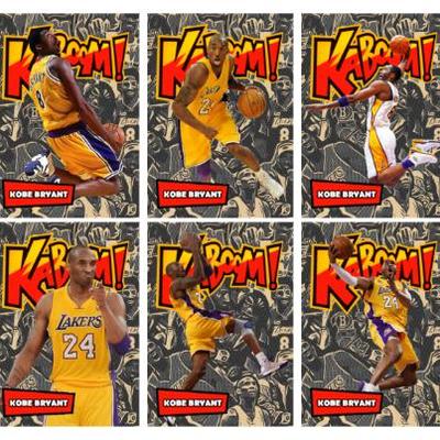 KOBE BRYANT Kaboom! Sparkle Refractor Set of 10