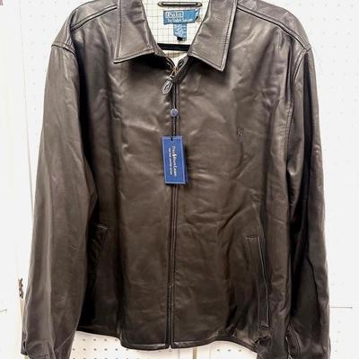 Polo Ralph Lauren Men’s Genuine Leather Jacket – Size XL