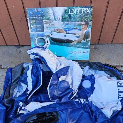 Lot #309 - NEW Intex River Run 1 Inflatable Lounge Tube With One Used Tube