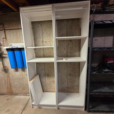 Lot #247 - White Wooden Closet Wardrobe Storage
