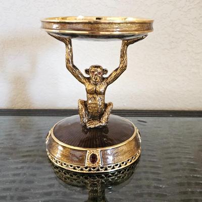 Lot #151 - St John Home Safari Ape Candle Holder