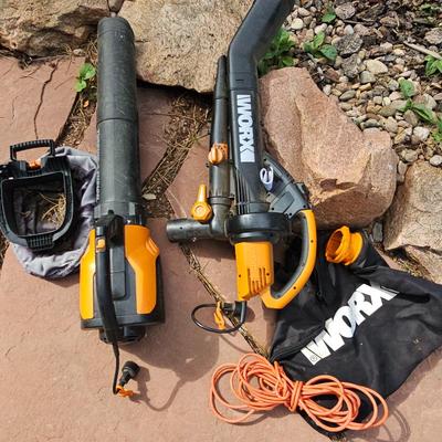 Lot #285 - Worx All-in-One Blow/Vac/Mulch, Plus Leaf Blower
