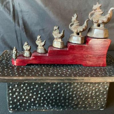 Pr107v antique asian opium weights