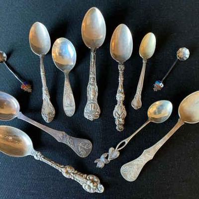 Pr203v sterling and special spoons