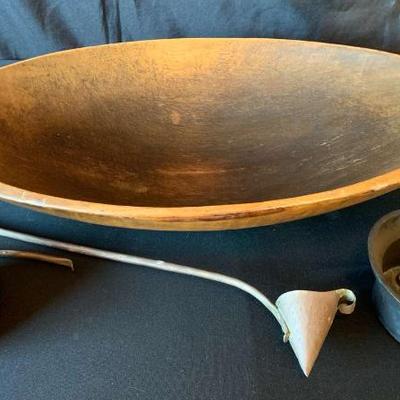 Pr115 antique bread raising bowl accessories