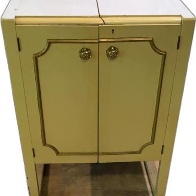 Antique Cabinet with Gold Trim