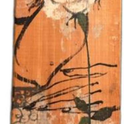 Original Mixed Media Art on Wood Panel from 1959 (24”)