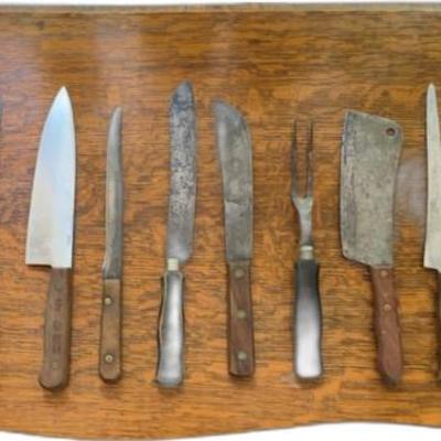 Various antique knives and kitchenware ($5 each)