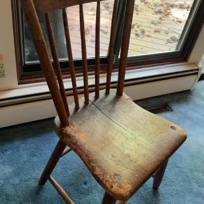 Vintage Wooden Chair (34”)