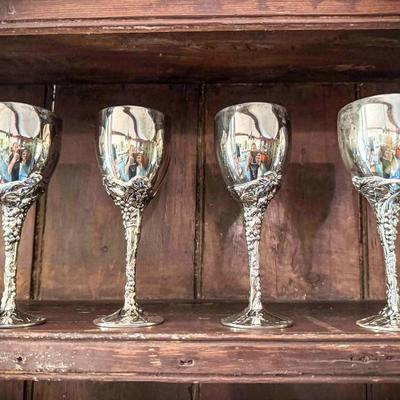 Godinger Art Co. Silver-Plated Goblets - Set of 4 - priced individually 