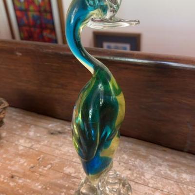 Glass Bird Sculpture