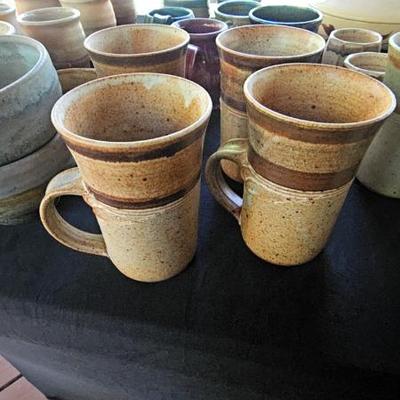 Brown Handmade Ceramic Mug (set of 4)