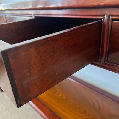 $275 Vintage Chinese altar table; approx. 28 1/2" x 58 1/2" x 15"