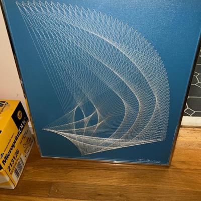 Sale Photo Thumbnail #52: Signed McM string art
