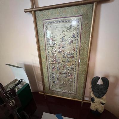 Sale Photo Thumbnail #13: Framed tapestry