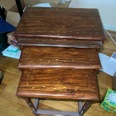 Sale Photo Thumbnail #49: Nesting tables 
