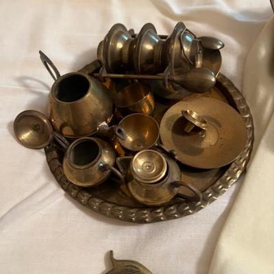 Sale Photo Thumbnail #59: Small brass set