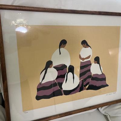 Sale Photo Thumbnail #20: Signed lithograph by Jose Manuel Robles