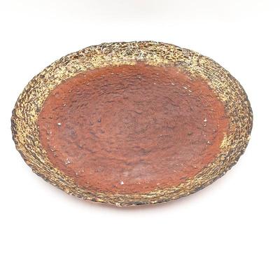 Sale Photo Thumbnail #52: Gold and Amber Glacier Glass Platter