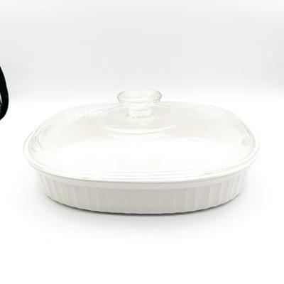 Sale Photo Thumbnail #84: Corning Ware French White F-6-B Casserole w/ Pyrex Lid