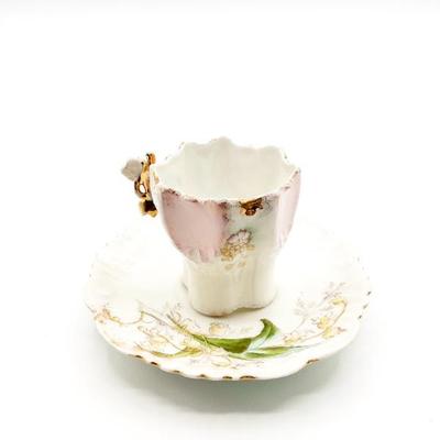 Sale Photo Thumbnail #144: Antique Alfred Klingenberg Limoges France Porcelain Cup & Saucer