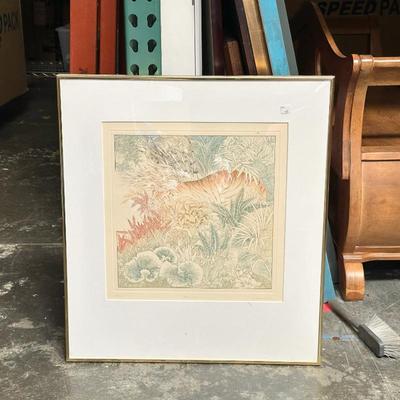 Sale Photo Thumbnail #2: "Bright Tiger" Limited Edition Lithograph by Anna Pugh