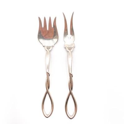 Sale Photo Thumbnail #248: Frank Whiting Sterling Silver Forks, Pattern FWS7