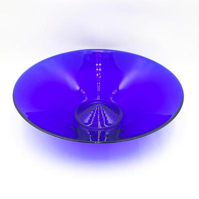 Sale Photo Thumbnail #190: Cobalt Blue Hand-Blown Art Glass Bowl