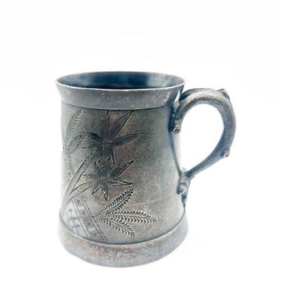 Sale Photo Thumbnail #100: Antique Reed & Barton Silverplate Child’s Mug